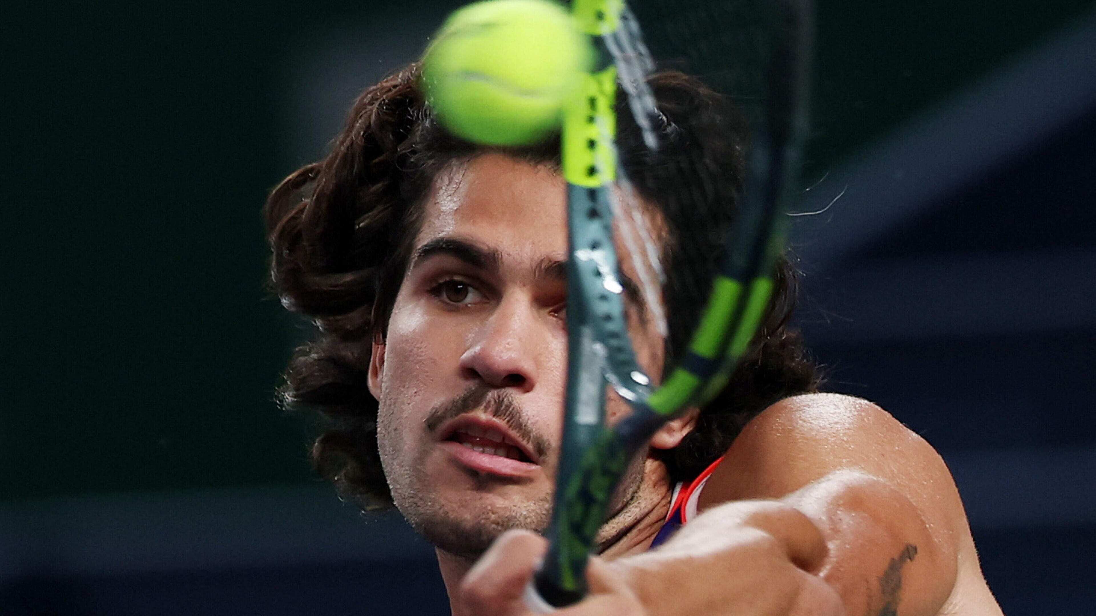 Carlos Alcaraz stunned by Zizou Bergs in Shanghai Masters — which means he has to shave off his moustache